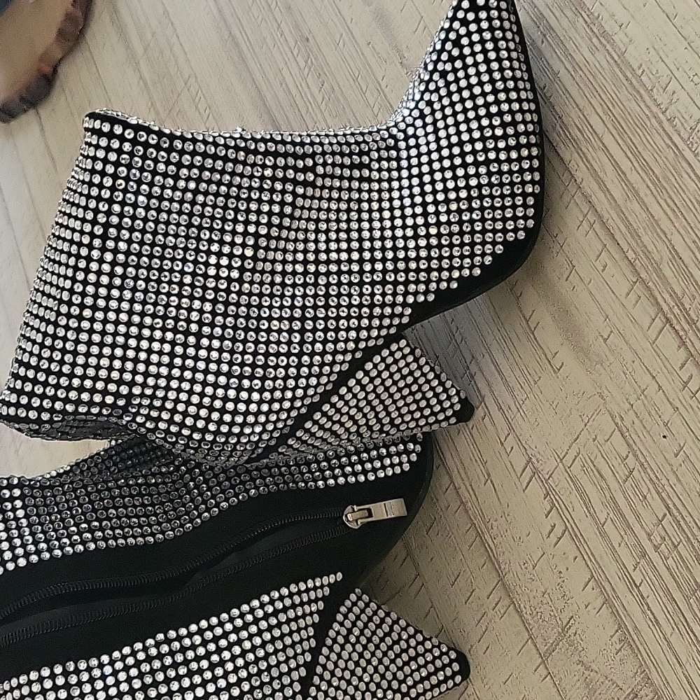 Sequin Thigh High Boots